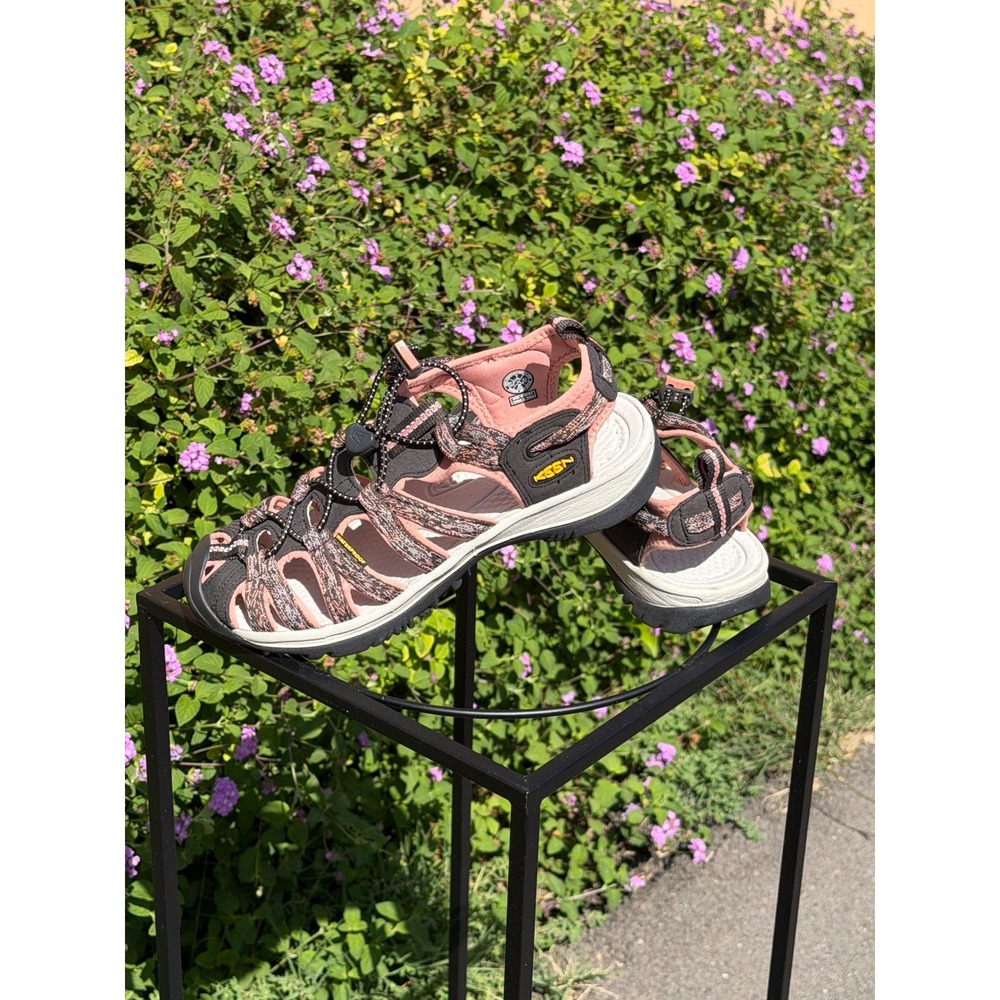 KEEN Womens Newport H2 Whisper Hiking Sandals Pink Black Size 7 granola gorpcore